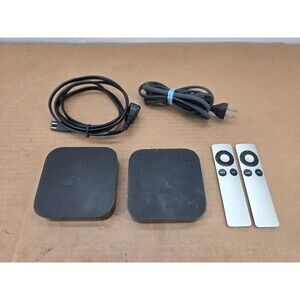 Apple TV (2nd Generation) Media Streaming Player A1378 w/ Power Cord Remote 2of